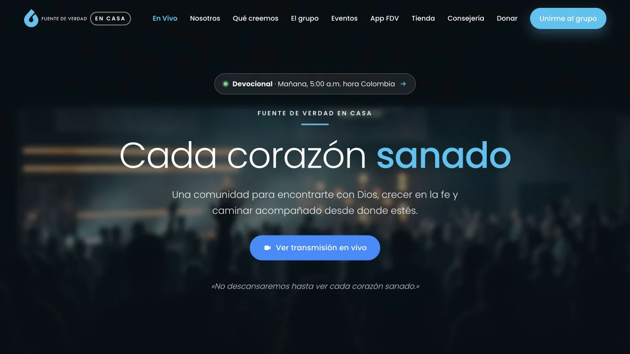 Vista del proyecto FDV en Casa